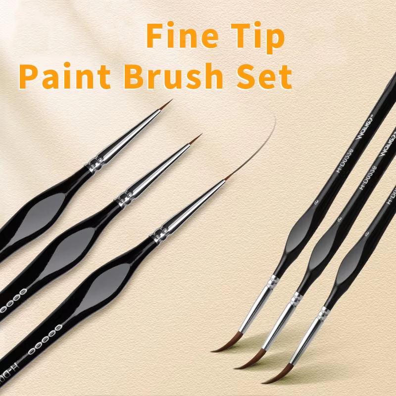 Miniature Painting Set - 0.6cm Fine Tip Paint Brush Premium