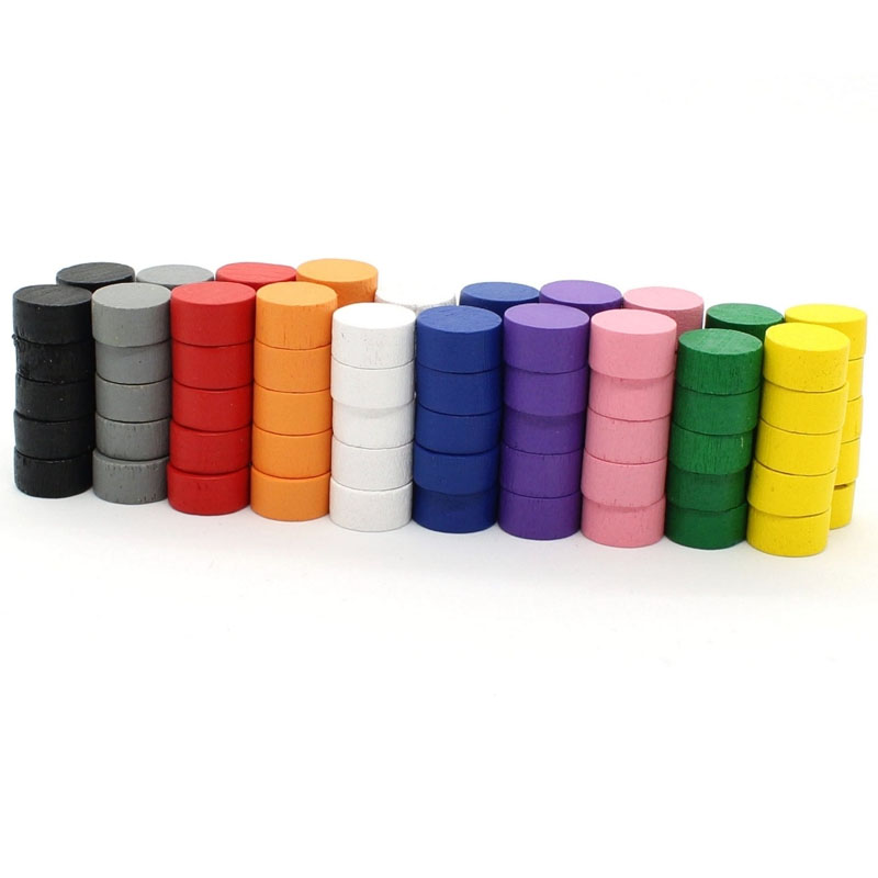 Chess Set Wooden - 10MM Game Discs token 10/50/100/200/500PCS Wooden