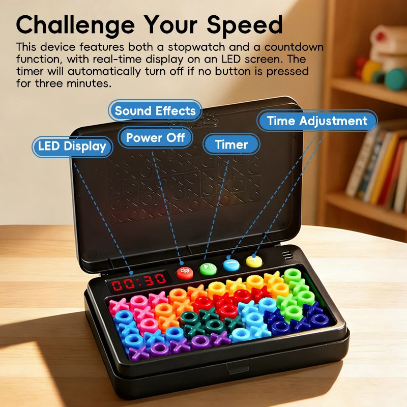 Board Game Word - KNYYSECQ Smart XO Puzzle Children's Puzzle