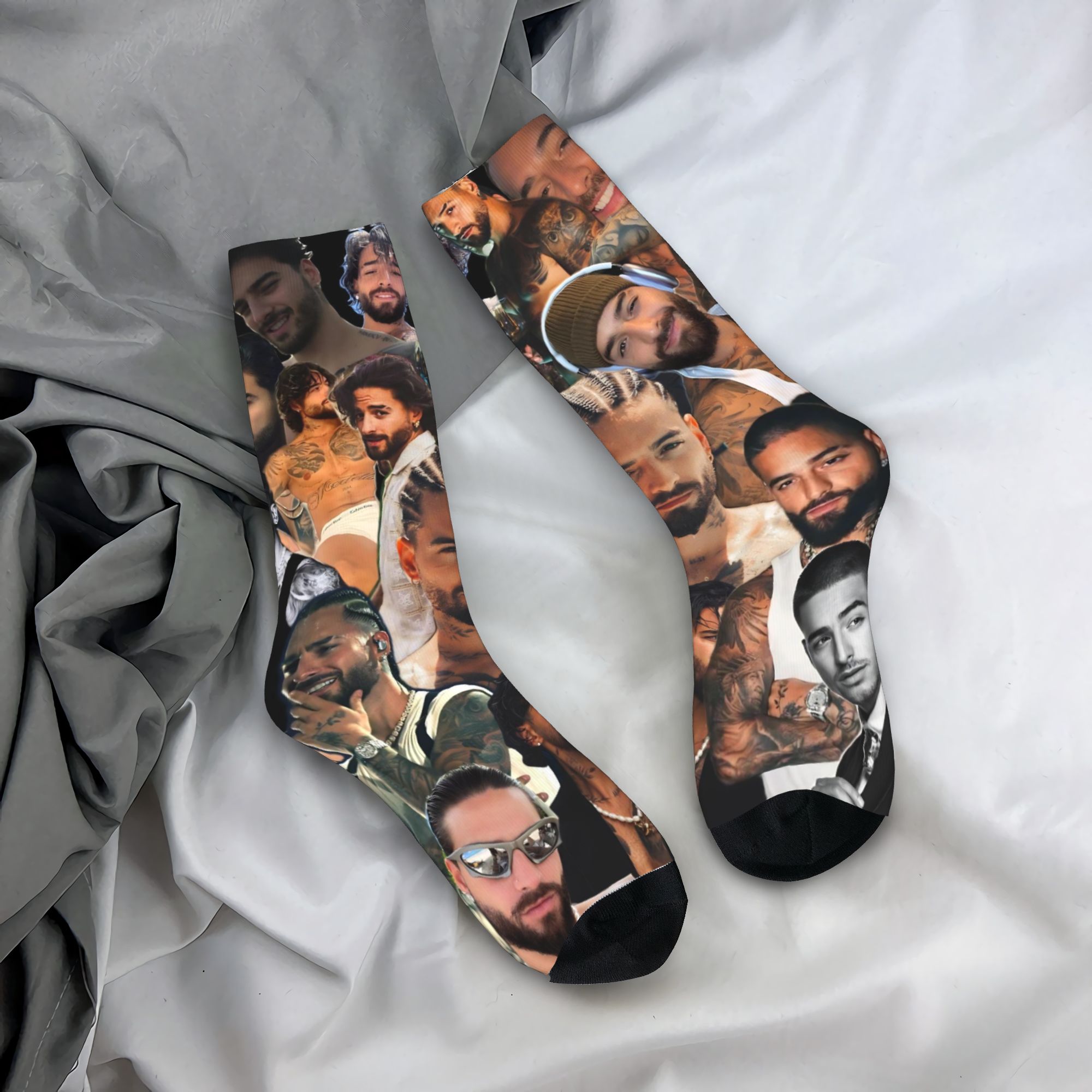 Board Game Halma - Maluma Rapper Socks Design Stockings Anti