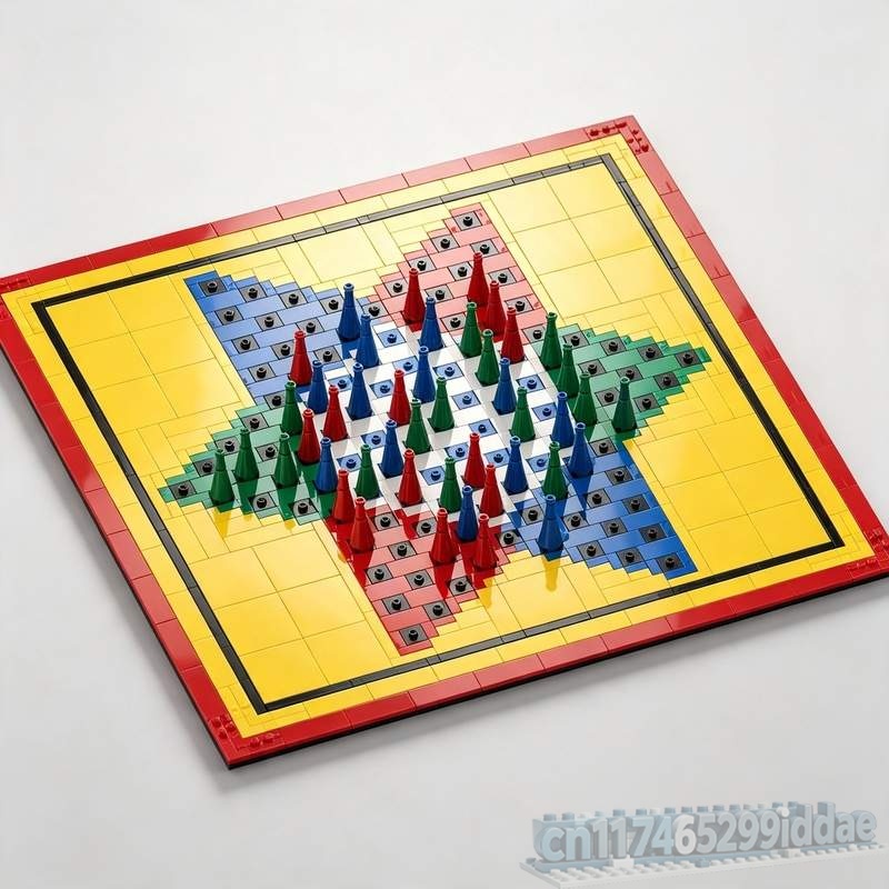 Board Game Halma - 781PCS Halma Board Game MOC Model