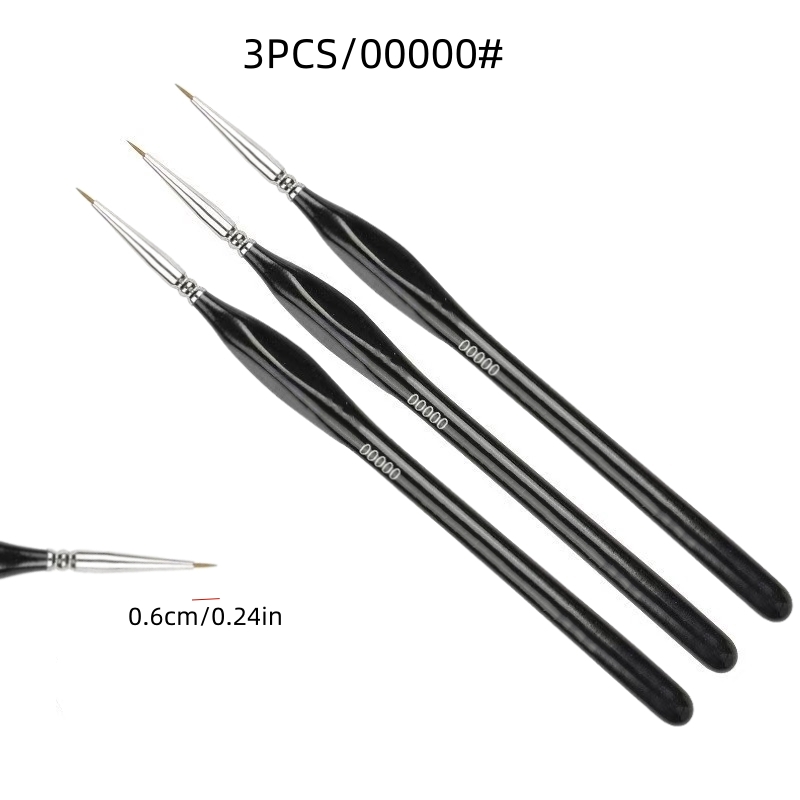 0.6cm Fine Tip Paint Brush Pre - Miniature Painting Set ulasan dan harga
