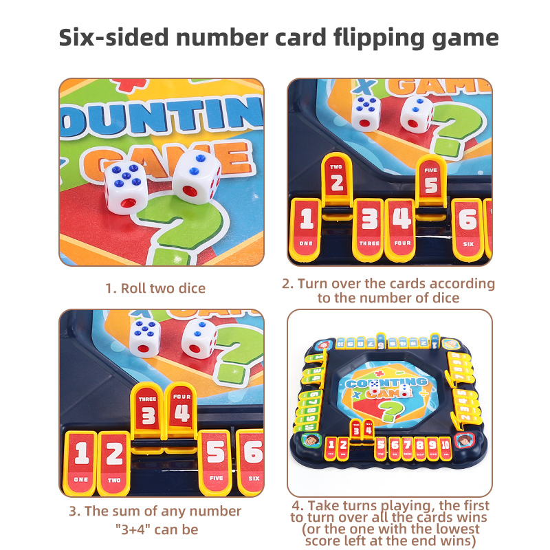 Blue Number Flip Tabletop Game - Board Game Recommendation ulasan dan harga