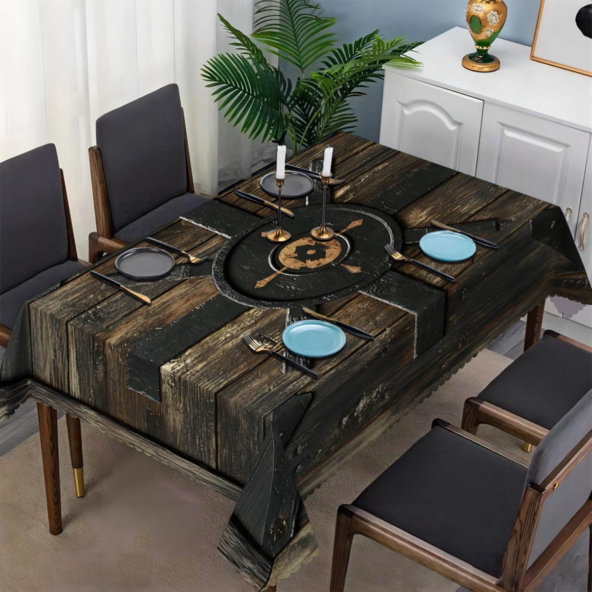 Viking Shield & Wood Grain Tab - Board Game Vikings ulasan dan harga