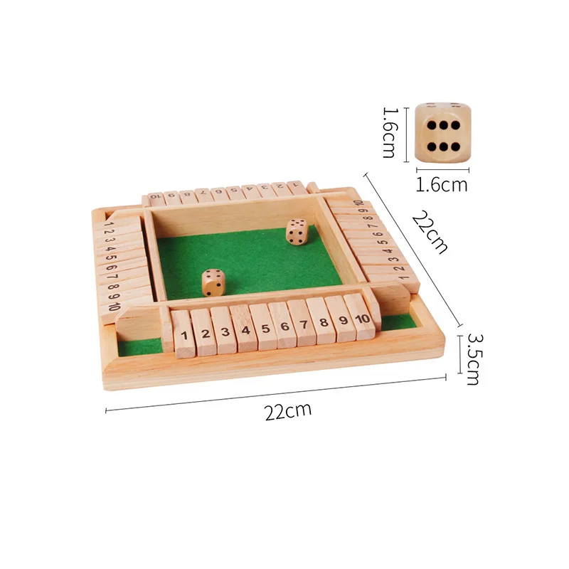 2-4 Player Wooden Math Flaps & - Board Game Instruction ulasan dan harga