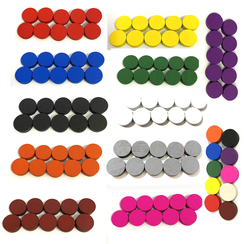50pieces 15*5MM 11 Colors Wood - Chess Set Wooden ulasan dan harga