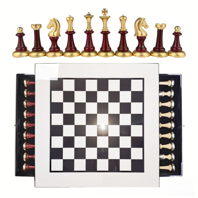 High Gloss Piano Finish Wooden - Chess Set Wooden ulasan dan harga