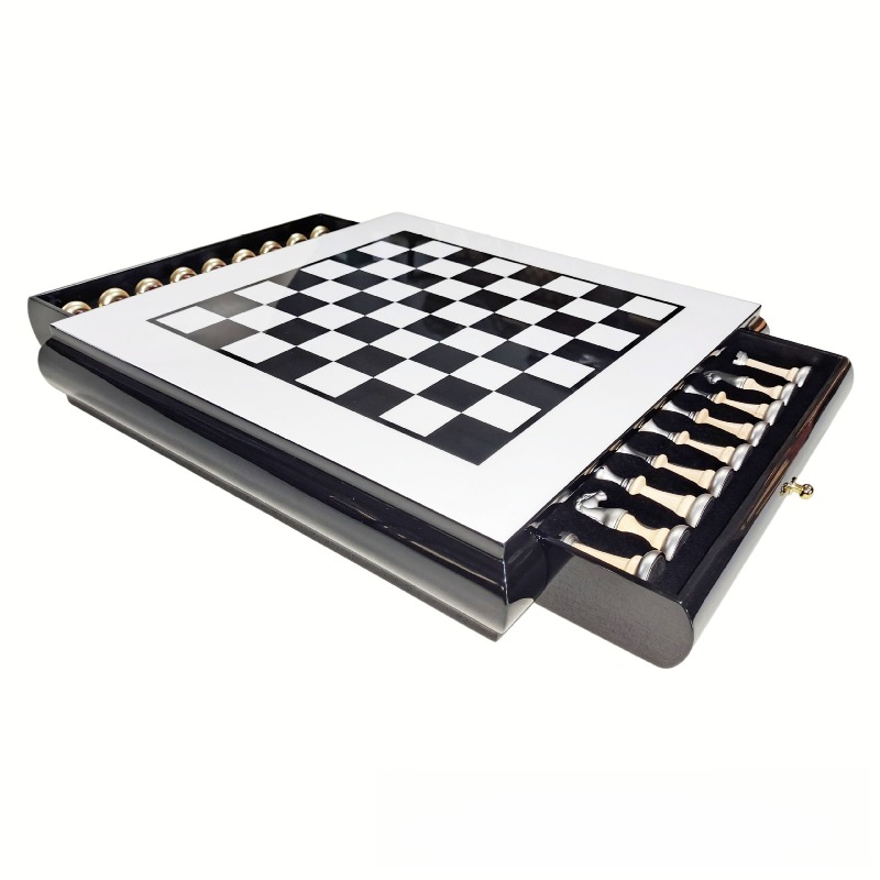 High Gloss Piano Finish Wooden - Chess Set Wooden ulasan dan harga