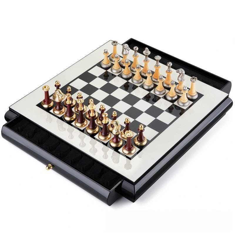 High Gloss Piano Finish Wooden - Chess Set Wooden ulasan dan harga