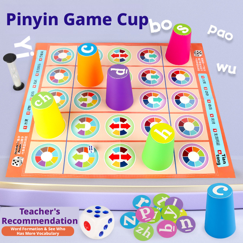 Hot Kids Chinese Pinyin Matchi - Board Game Word ulasan dan harga