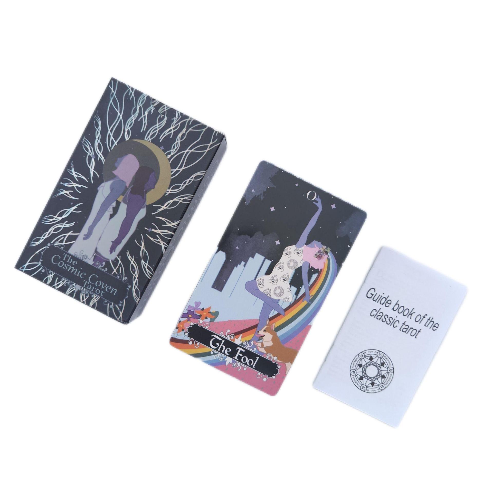 12x7cm The Cosmic Coven Tarot  - Board Game Instruction ulasan dan harga