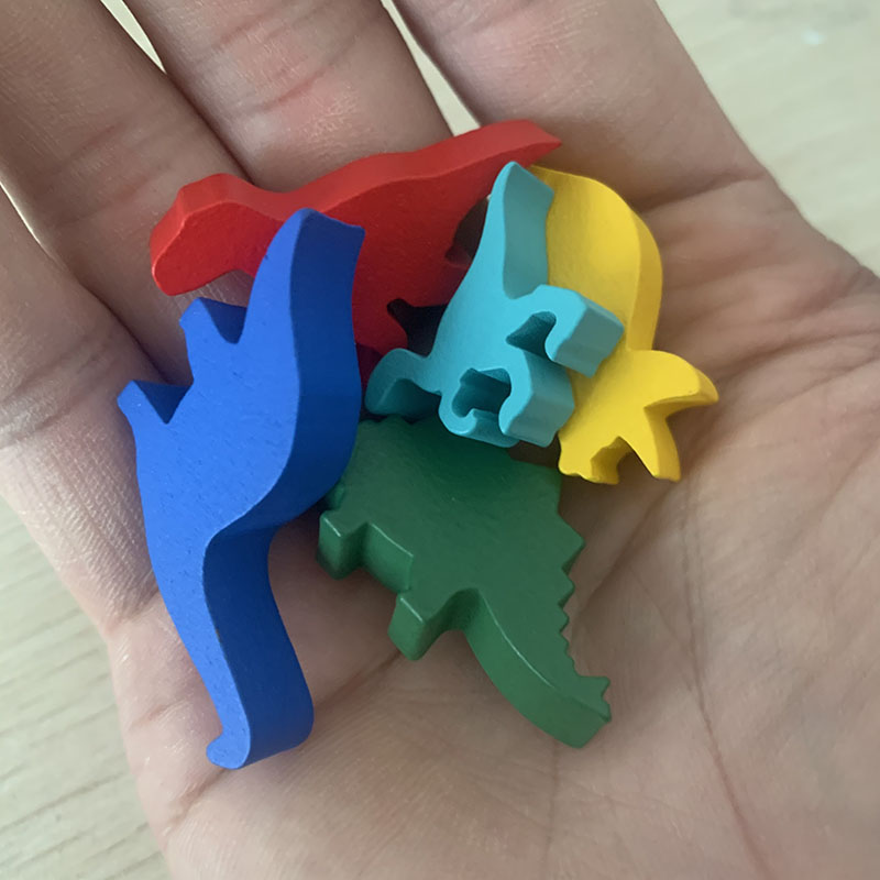 5 Pcs/set Wooden Dinosaur Boar - Chess Set Wooden ulasan dan harga