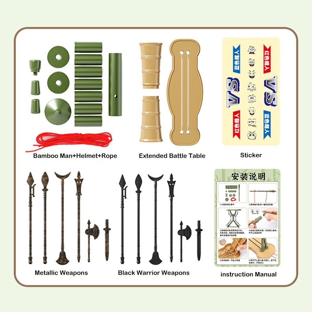 Two-player Battle Bamboo Man B - Board Game Word ulasan dan harga