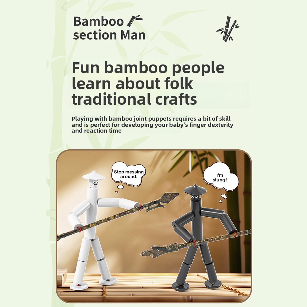 Two-player Battle Bamboo Man B - Board Game Word ulasan dan harga