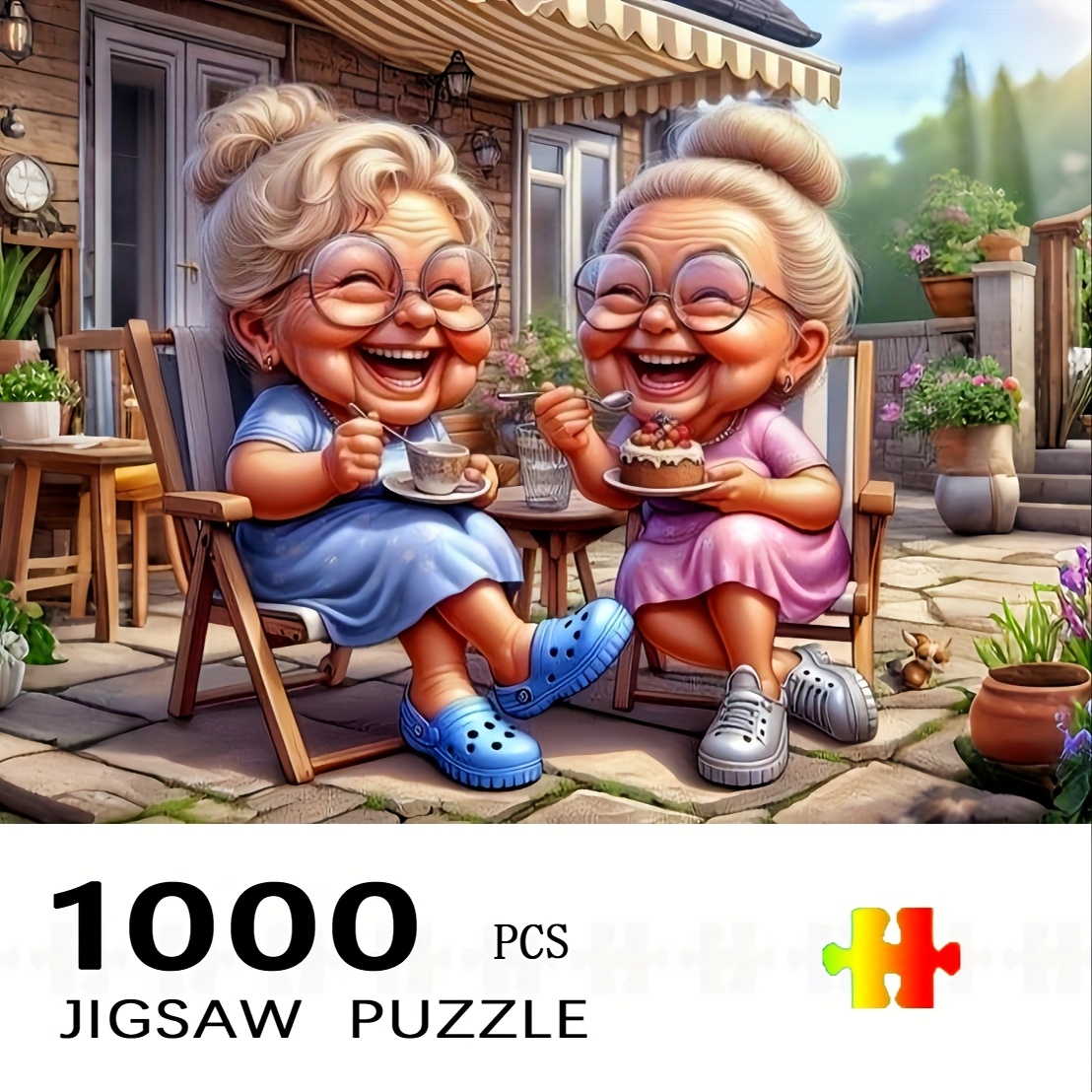 1000pcs Grandma'S Afternoon Te - Jigsaw Puzzle Adult ulasan dan harga