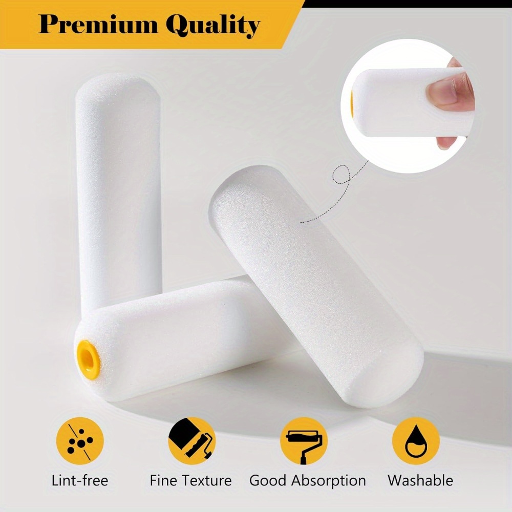 10 pcs Sponge Paint Roller Sma - Miniature Painting Set ulasan dan harga