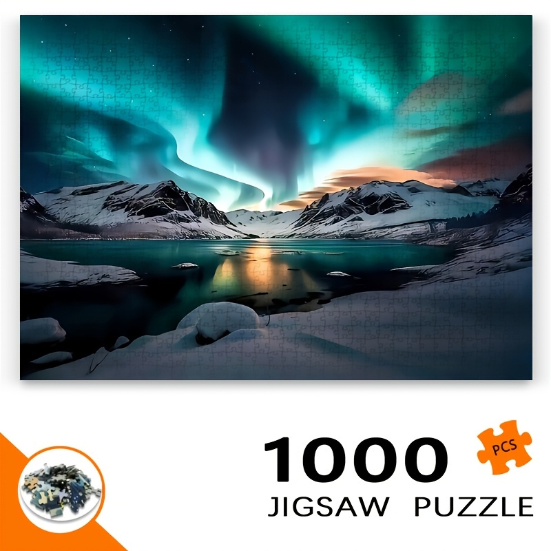 1000pcs Northern Lights Aurora - Jigsaw Puzzle Adult ulasan dan harga