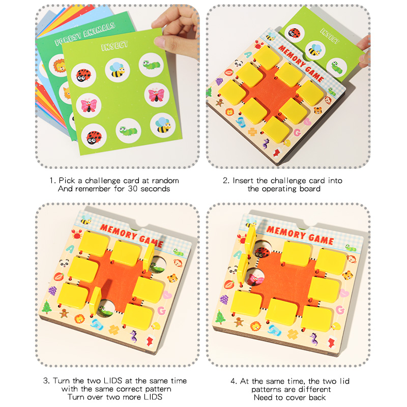 Wooden Memory Chess Toy For Ch - Board Game Word ulasan dan harga